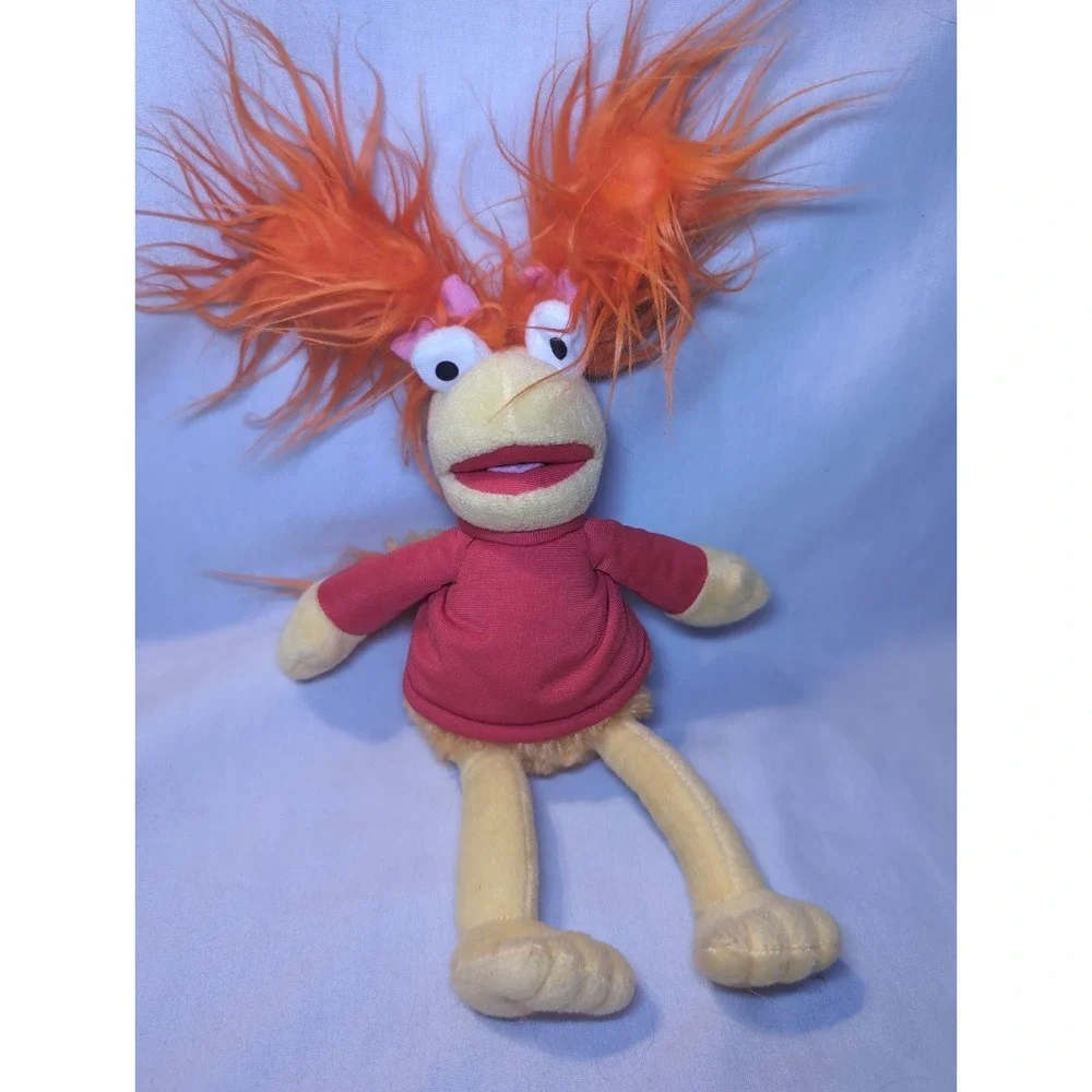 2019 Jim Henson Fraggle Rock Plush Toy Doll Figure Orange Hair Pink Bows 9